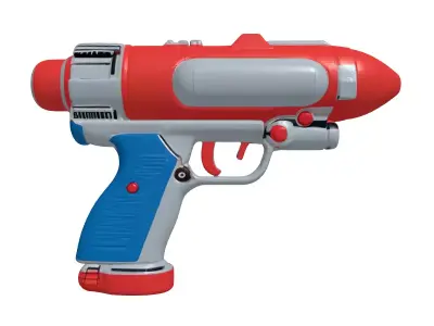 Retro SciFi Raygun Blaster 3D model