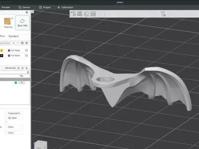 Custom 3D print Minifigure Accessory - Minifigure Wings S1 - 03 3D print model