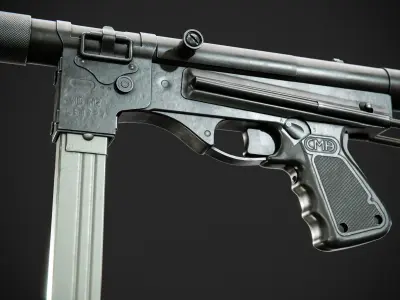 Vigneron M2 SMG Low-poly 3D model