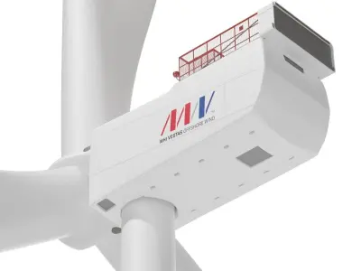 Wind Turbine Vestas V164 9 MW 3D model