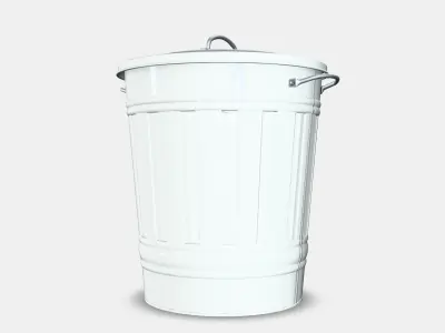 KNODD Bin with lid 2 Low-poly 3D model
