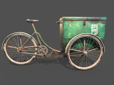 Tricycle  With Storage 3D model