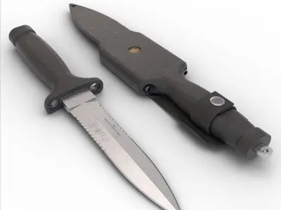 Jack Burtons dagger Low-poly 3D model