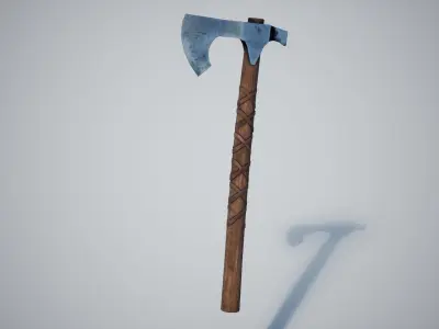 Axe Weapon Low-poly 3D model purchase