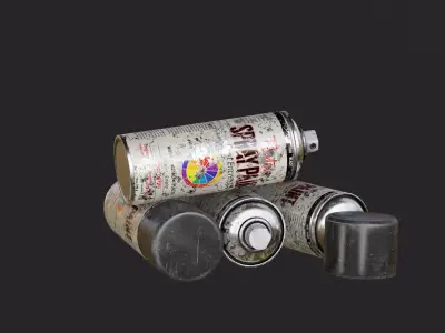 Spray Paint Low-poly 3D model