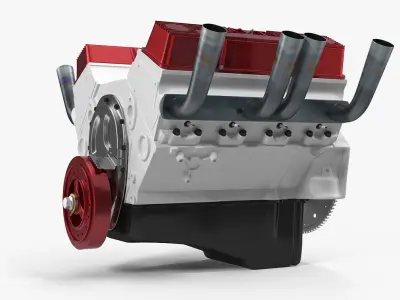 V8 Car Engine 3D model
