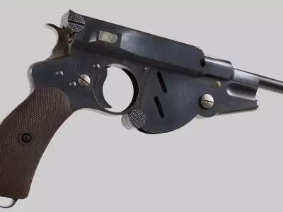 Belgman M1896 No3 Low-poly 3D model