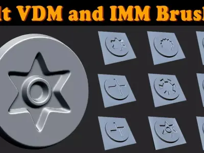 20 Bolt VDM and IMM Brushes Vol 4 3D model