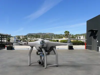 DJI Phantom 3 Drone Low-poly 3D model