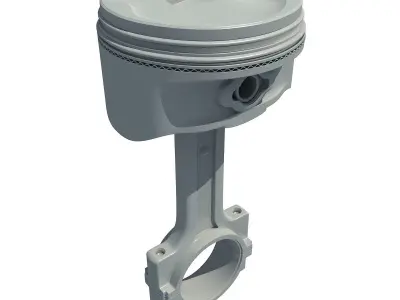 Detailed model of Piston 3D model