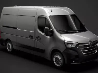 Renault Master L2H2 Van 2020 3D model purchase