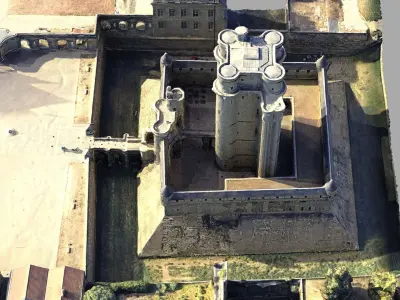 Castle Low-poly 3D model 2