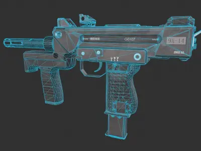 Minebea PM-9 Low-poly 3D model