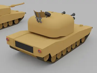 Low poly armored vehicles Free low-poly 3D model