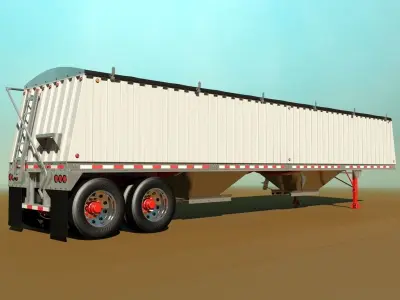 Grain Trailer 3D model