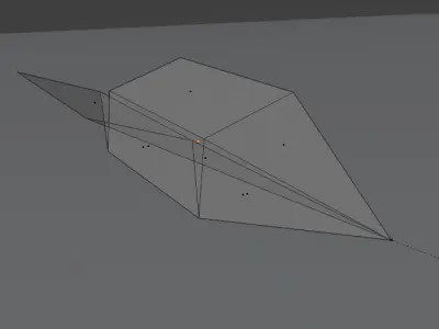 Paper Airplane Cloth Simulation Low-poly 3D model