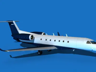 Embraer Legacy 500 V09 3D model