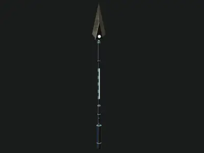 Fantasy Spear 06 Glow Game-Ready PBR Textures Included Low-poly 3D model