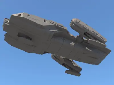 Sci Fi Dropship 3D model
