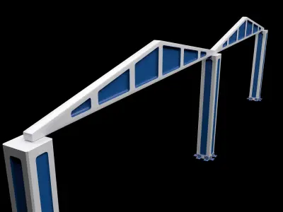 concrete beam 3D model purchase