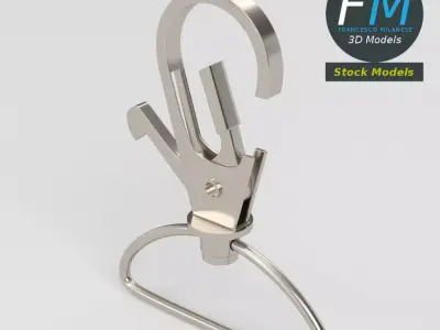 Badge clip 2 3D model