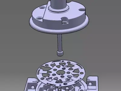 Some mechanical parts Low-poly 3D model
