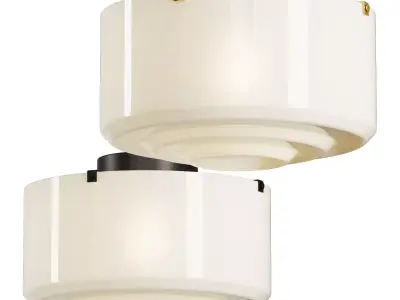 CB2 lenon ceiling lamp 3D model