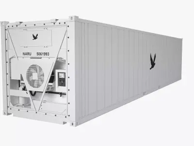 40 ft Refrigerated Shipping Container 3D model