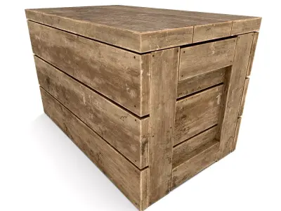 Military shipping crate - Game-Ready - VR AR Low-poly 3D model