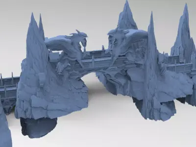 Greek Pegasus bridge 1  3D model