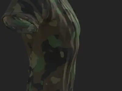 Military T-Shirt 3D model