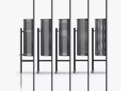 Street Metal Bins Pack