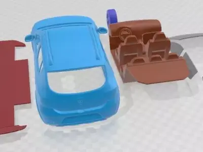 Dacia Sandero 2013 Stepway Printable Car  3D print model