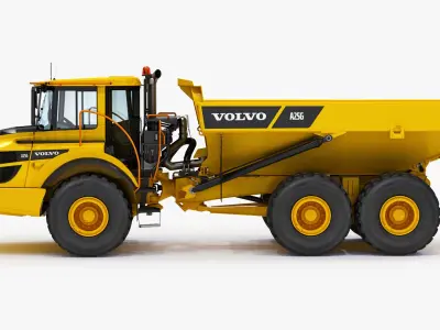 Articulated Truck VOLVO A25G Rigged 3D model