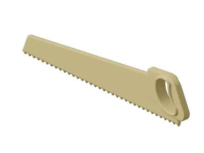 Plastic Carpentry Hand Saw Toy 3D model