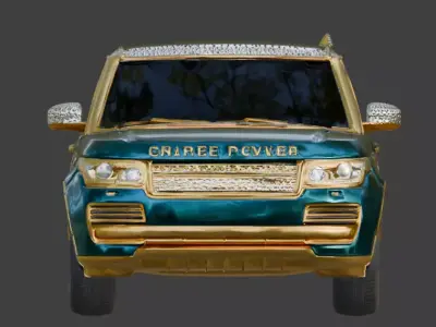 Luxury Jeweled Range Rover Vogue Low-poly 3D model