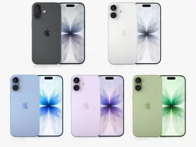 iPhone 17 All Colors 3D model