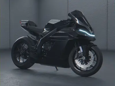Mav-1r sportbike concept motorcycle 3D model 3D model