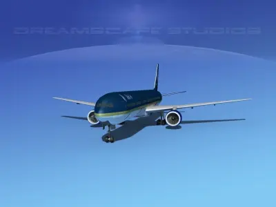Boeing 777-300 MP World Air 3D model