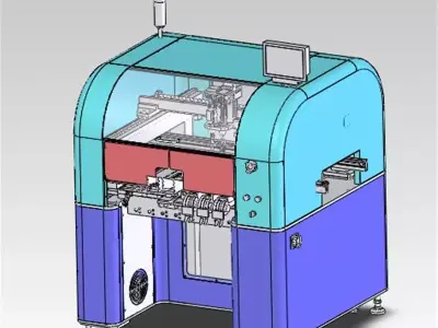 How THT PCBA Oddform machine for Smart EMS factory PCB assembly 3D model
