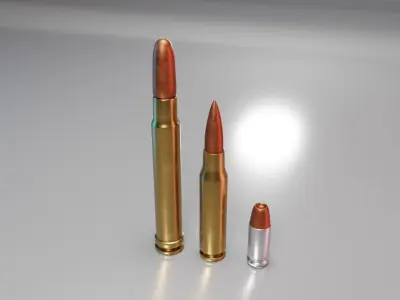 Bullet AMMO Low-poly 3D model purchase