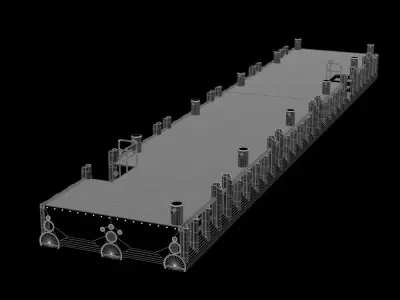 Water Dock  3D model