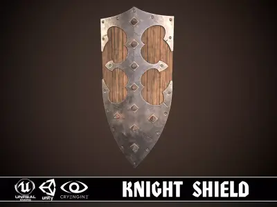 Knight Shield 05 Low-poly 3D model