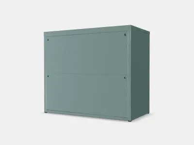 BROR Cabinet with 2 doors 1 Low-poly 3D model