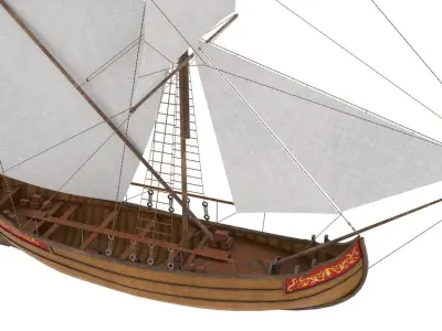 Cargo  Ship  Low-poly 3D model