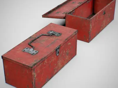 Toolbox - Generic 02 Dirty Low-poly 3D model