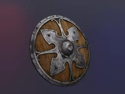 Game Shield Free low-poly 3D model