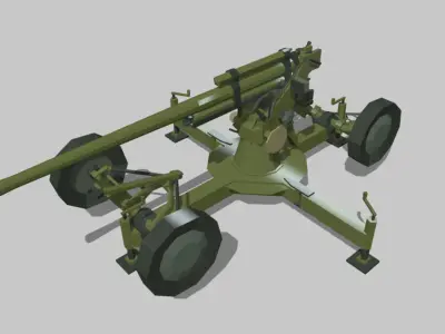 85-mm 52-K Low-poly 3D model