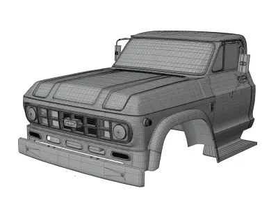 C60 Truck Cabin 3D model