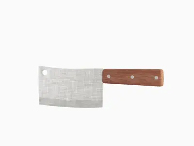 Meat Cleaver A 01 Low-poly 3D model